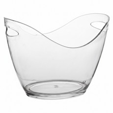 utopia 波浪提把保冷冰桶 透明色, 1個, 3.5L