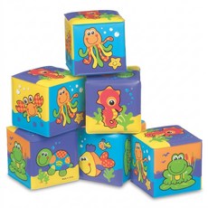 playgro 培高 水中朋友方磚疊疊樂, 混和顏色, 1個