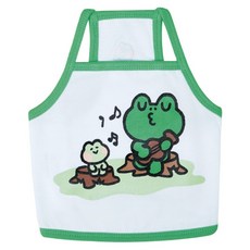 LINE FRIENDS Mini系列 寵物吊帶背心服飾 雷納德, 綠色滾邊, 1個