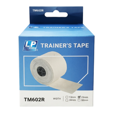 LP SUPPORT 運動貼布 TM602R 白色 25mm x 13.7m, 1個, 2捲