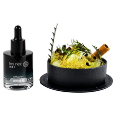 les nez 香鼻子 水晶香氛能量寶盒 運財黃晶 附擴香原精 30ml, 1組, 頤和金桂