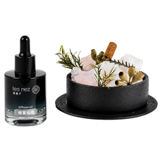 les nez 香鼻子 水晶香氛能量寶盒 愛情粉晶 附擴香原精 30ml, 1組, 橙薑仙遇
