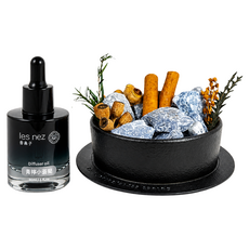 les nez 香鼻子 水晶香氛能量寶盒 和諧藍晶 附擴香原精 30ml, 1組, 青檸小蒼蘭