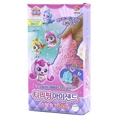 비앤씨 티니핑 아이샌드 리필 250g x 2p + 지퍼백 2p + 모양틀 + 도구 3종 세트, 핑크(아이샌드), 랜덤발송(모양틀), 1세트, 500g