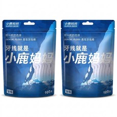 SUPER DEER 小鹿媽媽 雙線耐用牙線棒, 2套, 100個裝, 7.8cm