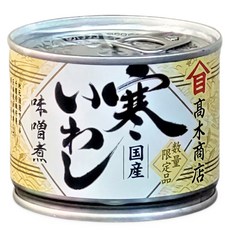 高木商店 沙丁魚罐 味噌煮, 190g, 1個