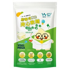 WD 唯多多 膠囊式軟糖 DHA藻油 + 腦磷脂PS + 鋅 + 天然維生素E 減糖 綠色款, 1個, 7顆
