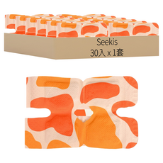 Seekis 30入組 自發熱艾草膝蓋貼 保暖蒸汽熱敷貼 草本貼 暖身貼, 1套