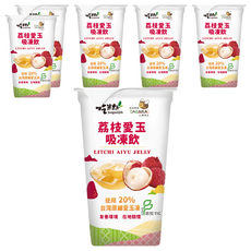 jeagueijih 吃果籽 荔枝愛玉吸凍飲, 220g, 6個