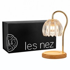les nez 香鼻子 香氛融蠟燈 暮光琥珀 金色 可調光 定時 無火無煙 安全