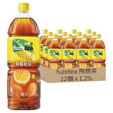 fuzetea 飛想茶 檸檬紅茶, 12個, 1.25L