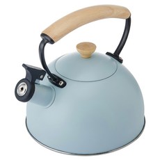 LA CAFETIERE 木柄不鏽鋼笛音壺 1.6L 水藍色 煮水壺 適電磁爐 IH爐 1個
