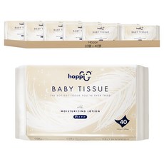 hoppi 寶寶紙巾 40張, 1個, 10個裝, 1g