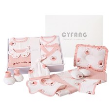 CAYinGFAn 彩嬰房 彌月禮盒 女寶寶新生兒連身衣配件大禮包26件組 四季款