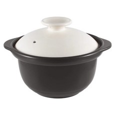 日本宮尾 THERMATEC 直火雙蓋炊飯燉煮陶土湯鍋 5L 28.8cm 褐白色 TDG30-500 1個