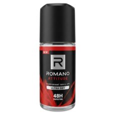 ROMANO 羅曼諾 男香抑味滾珠露 優雅紅 出類拔萃 木質麝香調, 1個, 50ml
