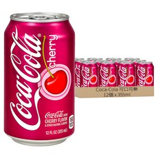 Coca-Cola 可口可樂 櫻桃風味可樂, 12個, 355ml