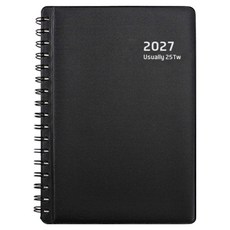 양지다이어리 유즈어리25TW 다이어리, 블랙, 1개