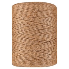 JustPikT 園藝用麻繩 工藝用黃麻繩 3mm x 300m, 1個, 單一顏色