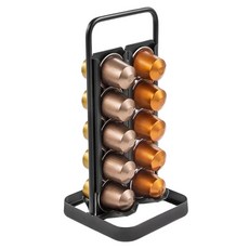 tescoma Nespresso 4排膠囊咖啡架 霧黑 可放20顆 膠囊儲存展示架 1個