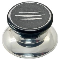 EXTER 鍋蓋替換用把手 通用旋鈕型 C款 68 x 36 mm 3入, 銀色, 1個