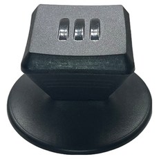 EXTER 鍋蓋替換用把手 通用旋鈕 B型 65 x 38 mm 3入, 銀色, 1個