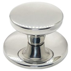 艾克斯特 鍋蓋替換用把手 通用旋鈕型 E 60 x 40 mm 2入, 銀色, 1個