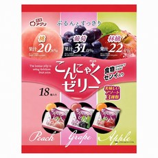YUKIGUNI AGURI 三種水果蒟蒻果凍, 288g, 1個