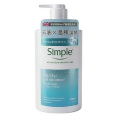 Simple 清妍 溫和毛孔調理潔顏凝露, 1個, 240ml
