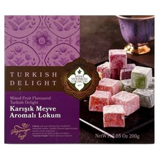 Meshur Safranbolu Lokumcusu 土耳其綜合風味軟糖 天然原料 Mix Fruit Flavor 土耳其製作, 200g, 1個