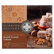 Meshur Safranbolu Lokumcusu 無花果核桃土耳其軟糖, 200g, 1個