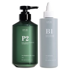 EPURE 伊普兒 深層淨化釋壓2件組 P2深層洗髮露 500ml + B1西班牙藻土角質煥膚泥 250ml, 1組