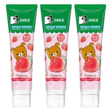 DARLIE 好來 兒童牙膏 草莓, 60g, 1入, 3條