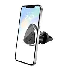 코시 자석형 송풍구 스마트폰 차량용 거치대, 1개, 블랙
