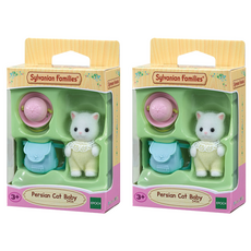 EPOCH Sylvanian Families 森林家族 波斯貓寶寶公仔 5456, 2個