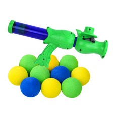 貓咪GNY玩具毛球 10入+腳踏連發槍組, 隨機出貨, 1組