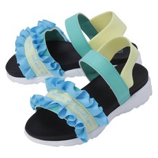 UNITED COLORS OF BENETTON. KIDS 女童彩色百褶涼鞋 QCSHP9431