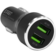 汽車用USB雙孔快速充電座 36W 12V 24V 組合, DF-CS01