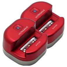 울트라웨이브 UVC LED 가정용 무선 면도기 살균기 레드 RS01