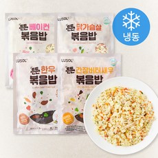 루솔 튼튼 볶음밥 한우 200g + 간장버터새우 200g + 베이컨 200g + 닭가슴살 200g 세트 (냉동), 1세트