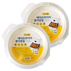 Home Edition MJ 氣炸鍋專用烘焙紙, 40入, 單一顏色, 2個, 16cm