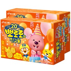 빙그레 뽀로로와친구들 치즈맛 크레커, 65g, 2개
