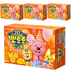 Binggrae 淘氣小企鵝造型餅乾 起司口味, 65g, 4盒