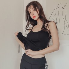 글램공감 여성용 스탠다드 모달 스포츠 끈 타입 캡 나시