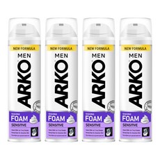 아르코맨 센시티브 쉐이빙 폼, 200ml, 4개