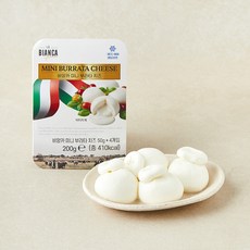 비앙카 미니 부라타 치즈 4개입, 200g, 1개