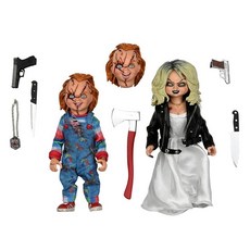 NECA 恰吉與蒂芬妮 2入組5.5吋 可動人偶, Chucky + Tiffany 多色, 1組