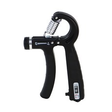 comet 運動強度可調式握力器(5~60 kg), 黑色(計數功能), 1個