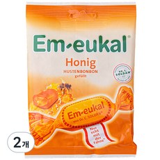 Em-eukal 蜂蜜潤喉硬糖, 75g, 2袋