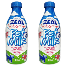 ZEAL 紐西蘭犬貓專用鮮乳 不含乳糖, 1L, 2瓶